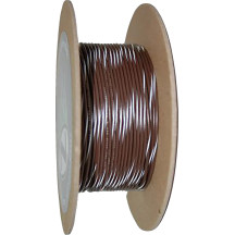 OEM Color Wire Spool — 20 AWG, 100' (30.5 m), Brown/White