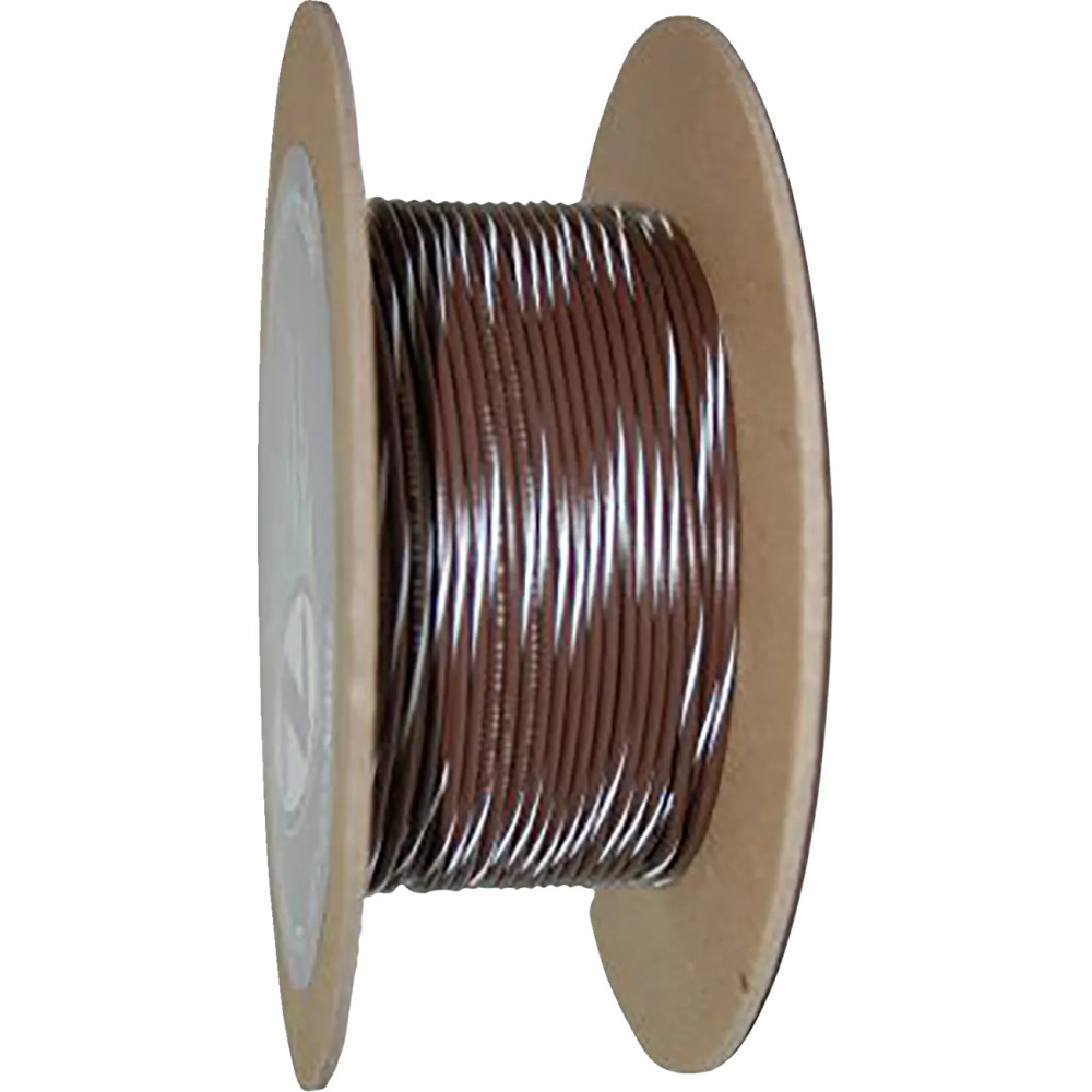 OEM Color Wire Spool — 20 AWG, 100' (30.5 m), Brown/White