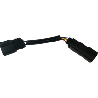 Adaptador de guardabarros trasero — Negro, 6 pines, conector Molex, para Harley-Davidson®