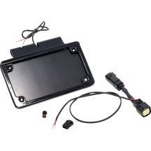 License Plate Frame — LED illuminated, black anodized housing, for Harley-Davidson®