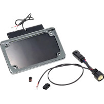 License Plate Frame — Harley-Davidson®, Chrome, White