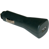 Universal USB power/charging port — 12V, USB A socket, Black