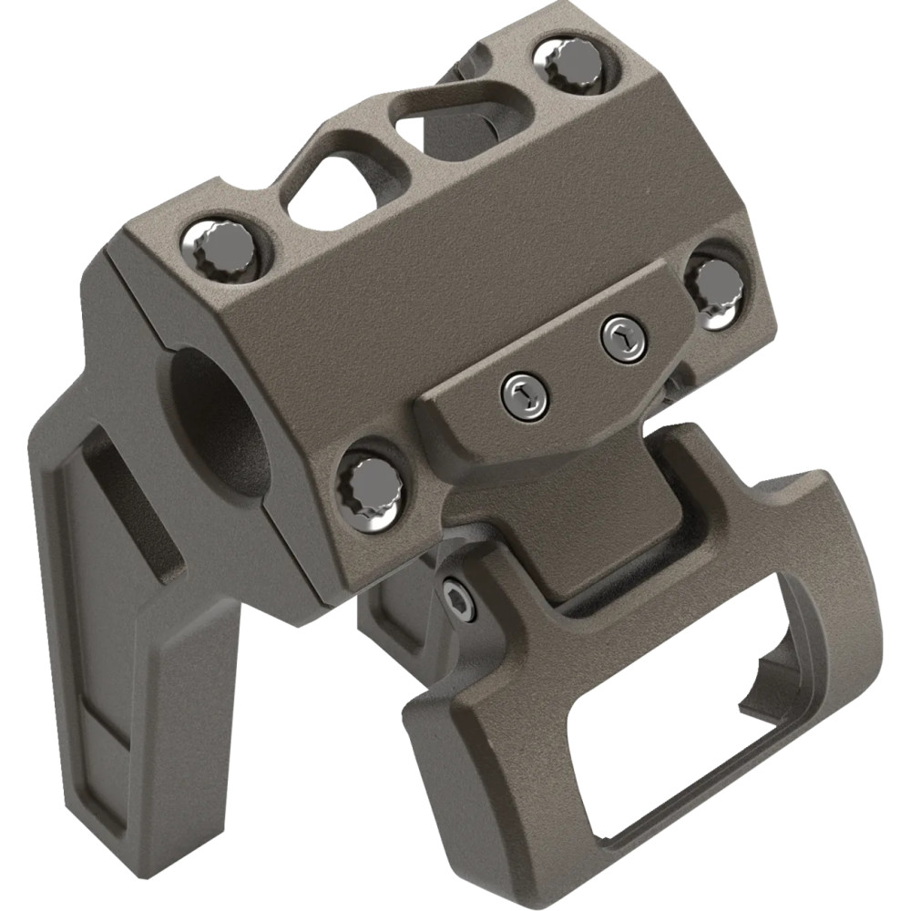 M8 Softail Gauge Mount For Performance Risers — Brown, billet aluminum, single gauge