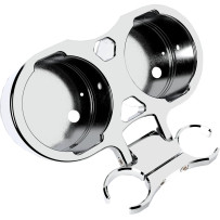 Gauge Mount — 25.4 mm (1") handlebar, T-Bar, Chrome