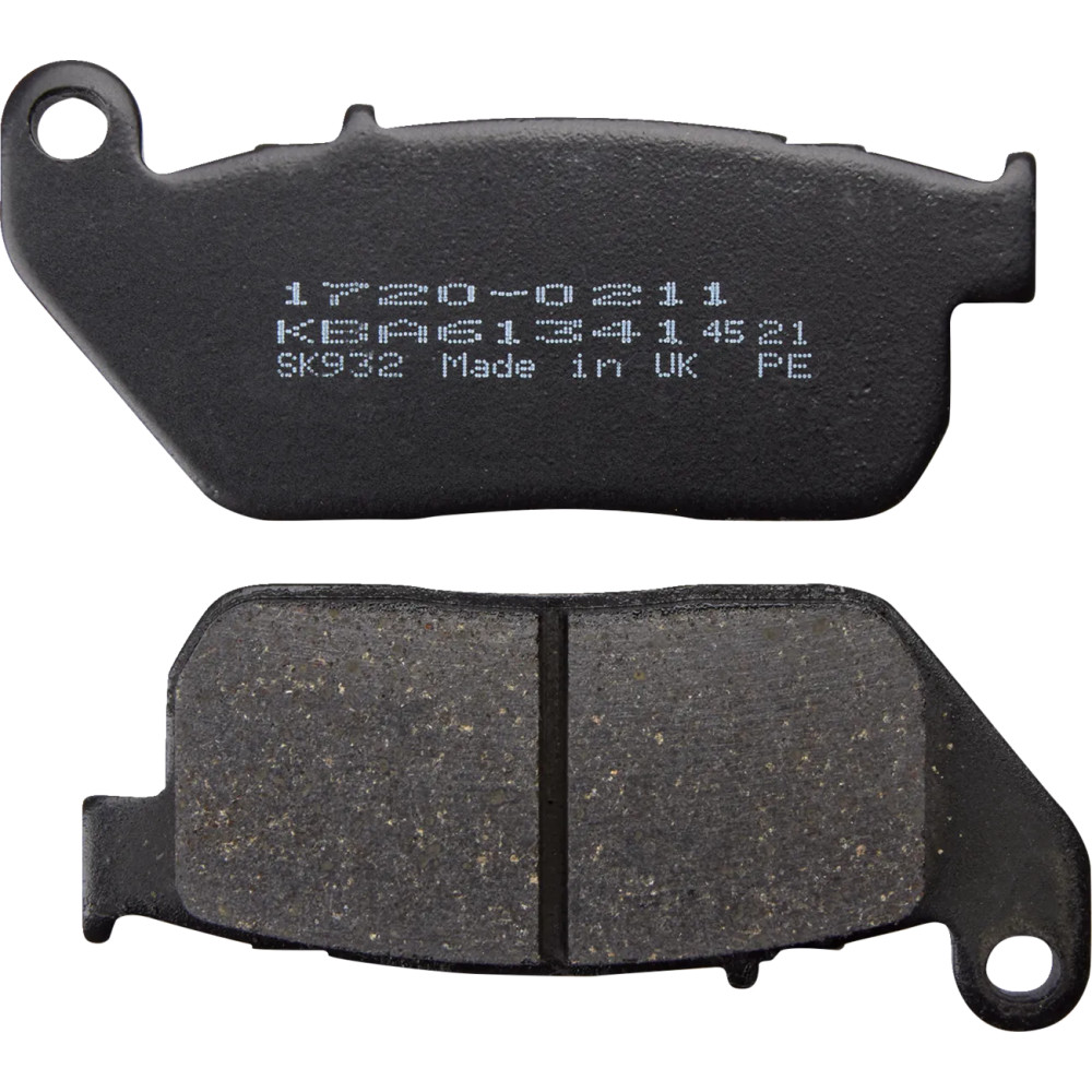 Organic Harley/Buell Brake Pads — Set of 2