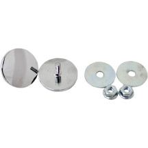 Fairing Mirror Hole Plugs — Inner Fairing, Chrome