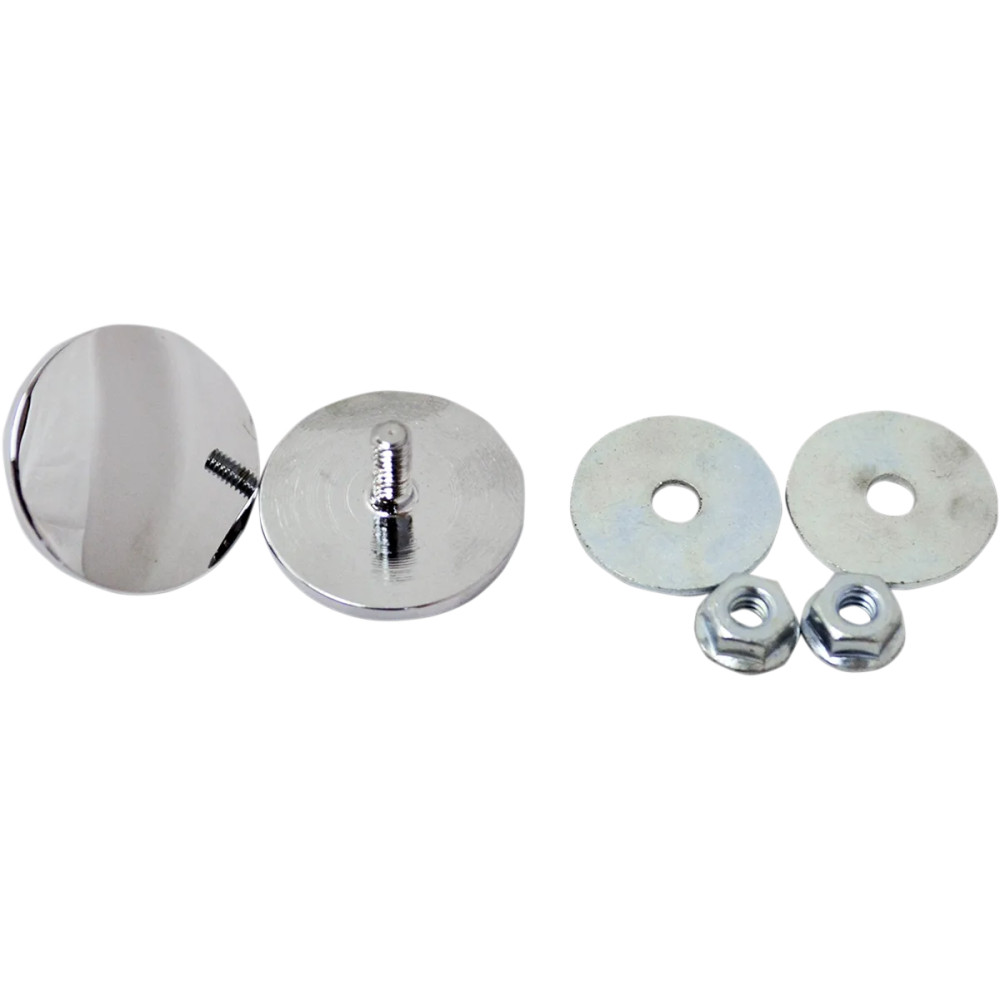 Fairing Mirror Hole Plugs — Inner Fairing, Chrome