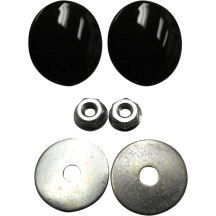 Fairing Mirror Hole Plugs — Black, Inner fairing