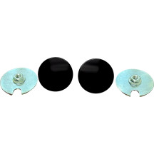 Fairing Mirror Hole Plugs — Inner fairing, black matte, pair