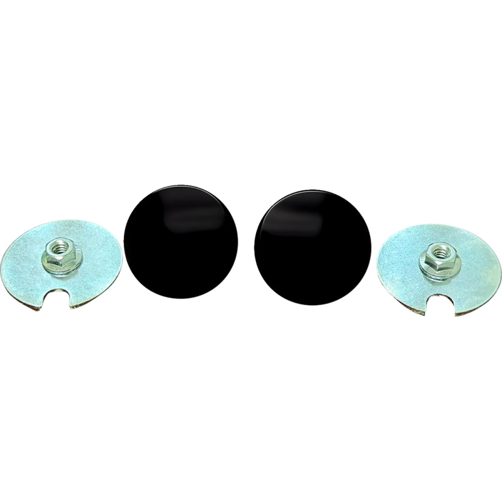 Fairing Mirror Hole Plugs — Inner fairing, black matte, pair