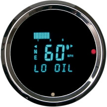 3011 Round Performance Speedometer with Indicators — 0-199 mph, 85.7 mm (3-3/8")
