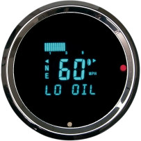 3011 Round Performance Speedometer with Indicators — 0-199 mph, 85.7 mm (3-3/8")