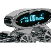 Speedometer Mount — 31.75 mm (1-1/4"), T-bar drag fit, Chrome