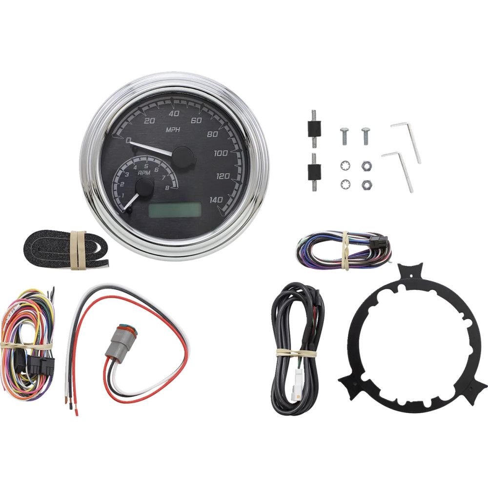MVX Series Analog Gauge System — 11.8 cm (4-5/8"), 0–140 mph, 0–8,000 rpm