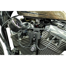 Sportster Speedometer Relocation Kit — Black powder-coated