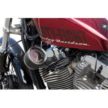 Sportster Speedometer Relocation Kit — Speedometer kit, black powder-coated
