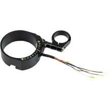 Soporte de reubicación del velocímetro con abrazadera de montaje fácil — 3-9/16 pulg. diámetro interior, anodizado negro