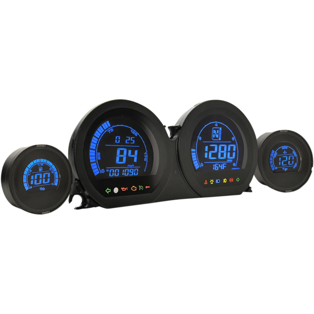HD-03 - Kit de 4 indicadores LCD — 95×51 mm, Negro