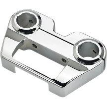 Billet Dash Panel — Chrome, 1" - 1-1/4" handlebar