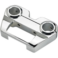 Billet Dash Panel — Chrome, 1" - 1-1/4" handlebar