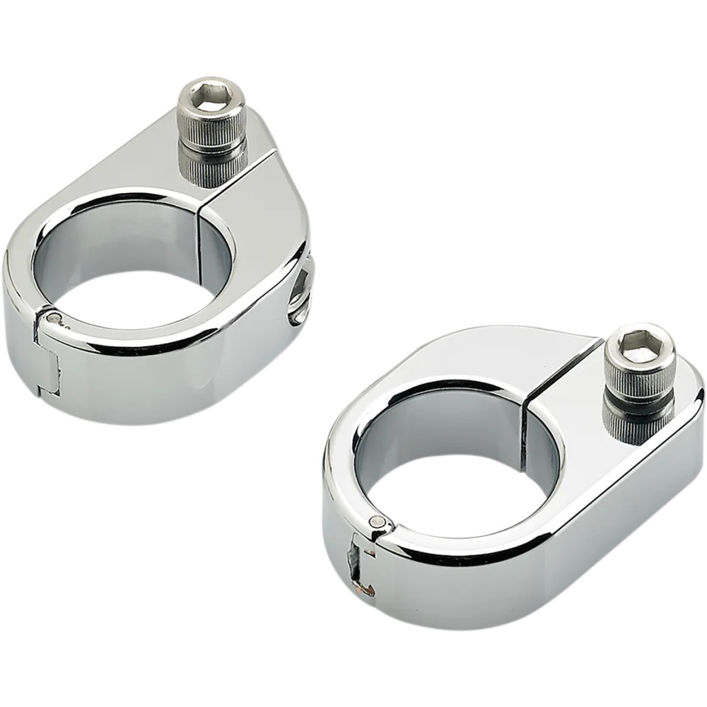 O/S Speedometer Clamps — 25.4 mm–31.8 mm, Chrome