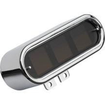 MLX-9000 Series Universal Gauges — 0–199 mph / 0–320 kph calibration, 16.5 cm width, 44.45 mm depth, black face