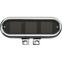 Indicador Serie MLX-9000 — 16,5 cm de ancho, 57,2 mm de largo, 44,45 mm de profundidad, esfera negra, carcasa cromada