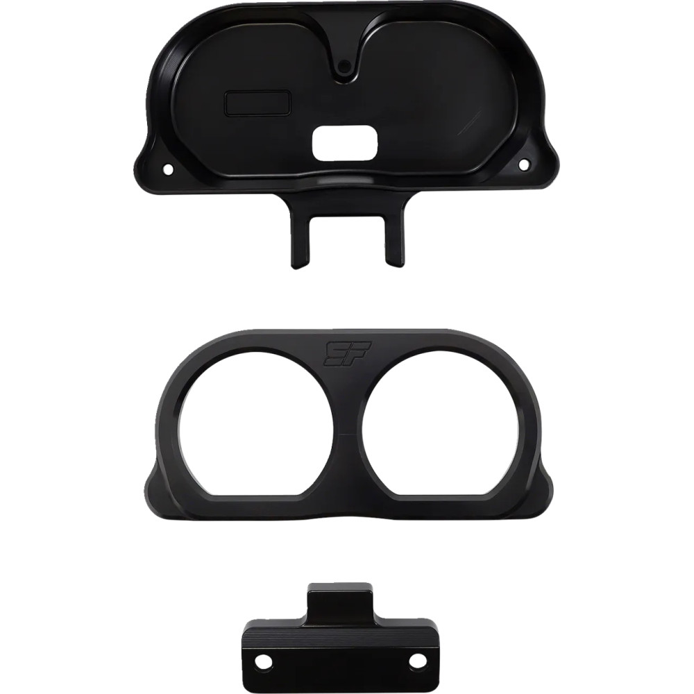 Gauge Mount — fits SlyFox risers (top-mount bracket), black