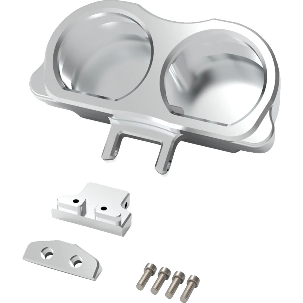 Dual Gauge Mount For Performance Risers — Dual gauge, Unfinished