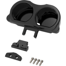 Dual Gauge Mount For Performance Risers — Black