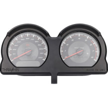 Kit de reubicación de indicadores — velocímetro, montaje delantero, negro anodizado