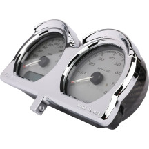 Kit de reubicación de indicadores — Velocímetro, cromado, montaje delantero