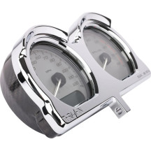 Kit de reubicación de indicadores — Velocímetro, cromado, montaje delantero