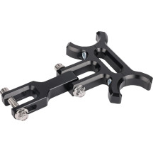 Soporte de reubicación para indicador — delantero, negro anodizado