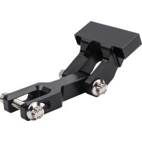 Soporte de reubicación del indicador — montaje frontal, aluminio billet 6061, negro anodizado