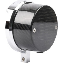 Kit de reubicación de instrumentos Softail — cromado, aluminio billet 6061, delantero, velocímetro