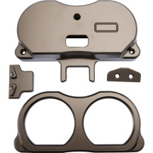 Dual Gauge Mount For Performance Risers — Brown