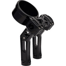 Method Speedometer Mount — 4" diameter, Black anodized, '22 Low Rider gasket required