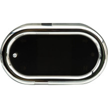 MLX-5000 Series Universal Gauge — 0–255 mph (0–360 kph), handlebar mount, black face, chrome housing, 50.8 mm (2")