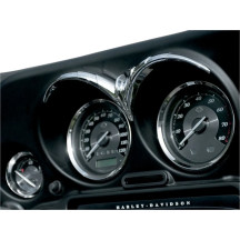 Speedometer/Tachometer Gauge Brow — Speedometer/Tachometer, Chrome