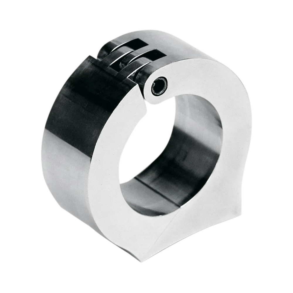 Handlebar Gauge Clamp — 85.7 mm (3-3/8") diameter, 25.4 mm (1") fit, Chrome