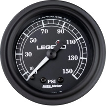 Indicadores PSI LED retroiluminados montados en carenado — 0–10,34 bar, compatibles con carenados '97–'13, negro