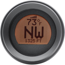 Brújula GPS LCD independiente de 2-3/16" — Negro