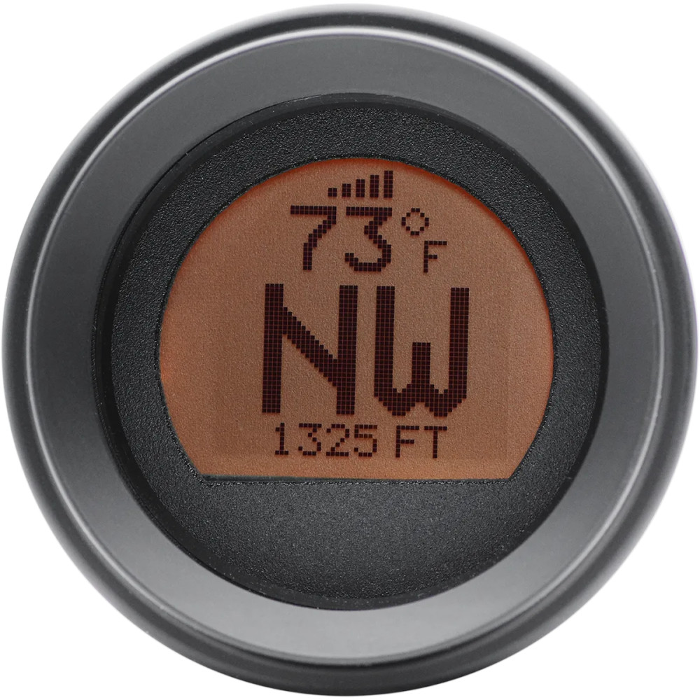 Brújula GPS LCD independiente de 2-3/16" — Negro