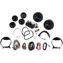 Kit de instrumentos analógico/digital Serie MVX-8K — Kit de seis indicadores, esfera negra