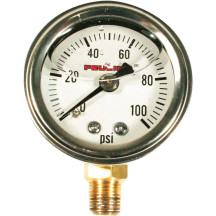 Oil Pressure Gauge — 0–100 psi, 1-1/2" inside diameter, 1/8" NPT male