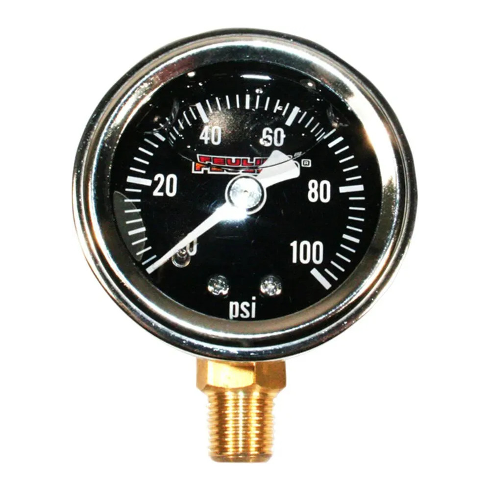 Oil Pressure Gauge — 1-1/2" inside diameter, 1/8" NPT male