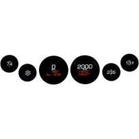 Kit de seis indicadores MLX Series — Juego de 6, Negro