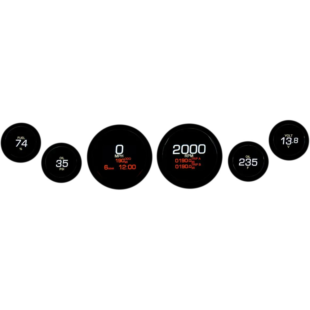 Kit de seis indicadores MLX Series — Juego de 6, Negro