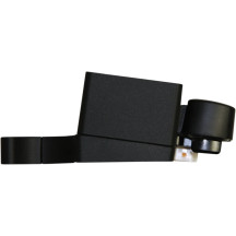 Gauge Relocation Bracket — 1-1/4" T-Bar, 1-1/4" Riser, Black Satin